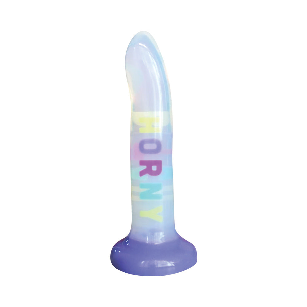 Cotton Candy Dirty Talk Horny Bitch 8 inches Silicone Dildo