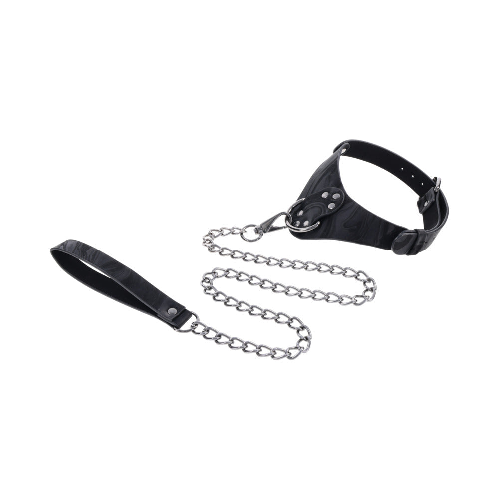 Sportsheets Velvet Noir Collar & Leash