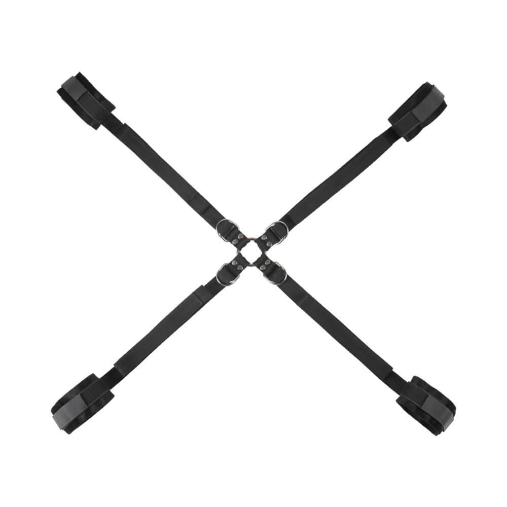 Sportsheets Velvet Noir Adjustable Hog Tie & Cuff Set