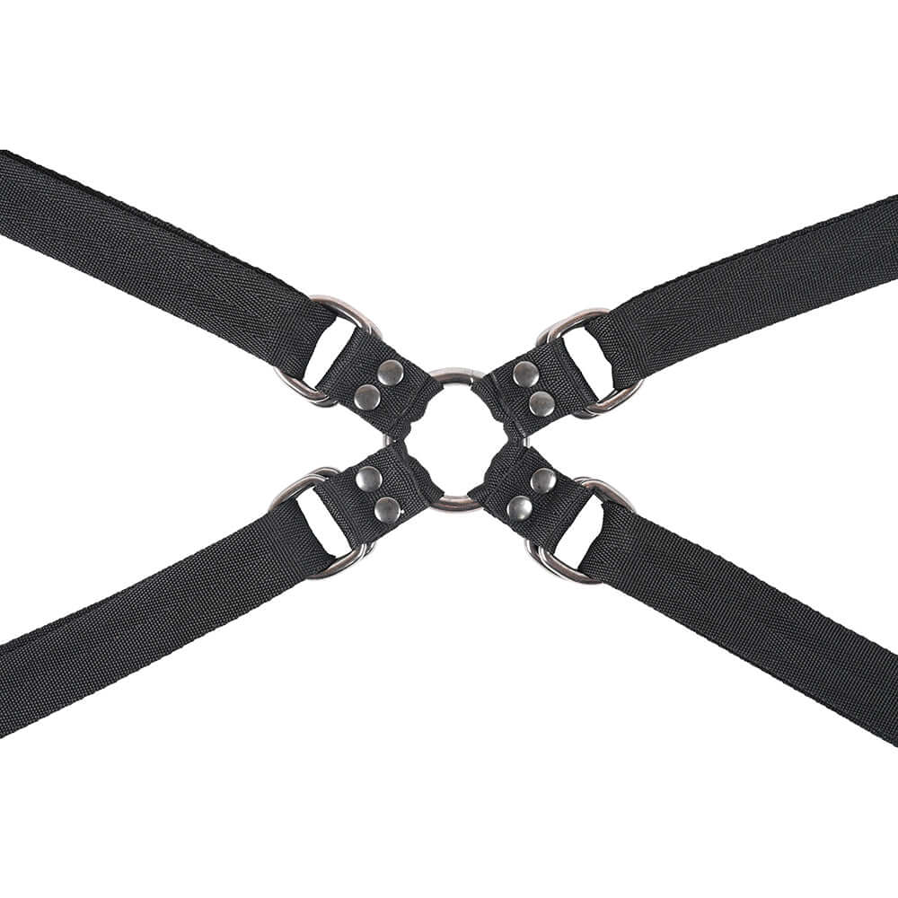 Sportsheets Velvet Noir Adjustable Hog Tie & Cuff Set