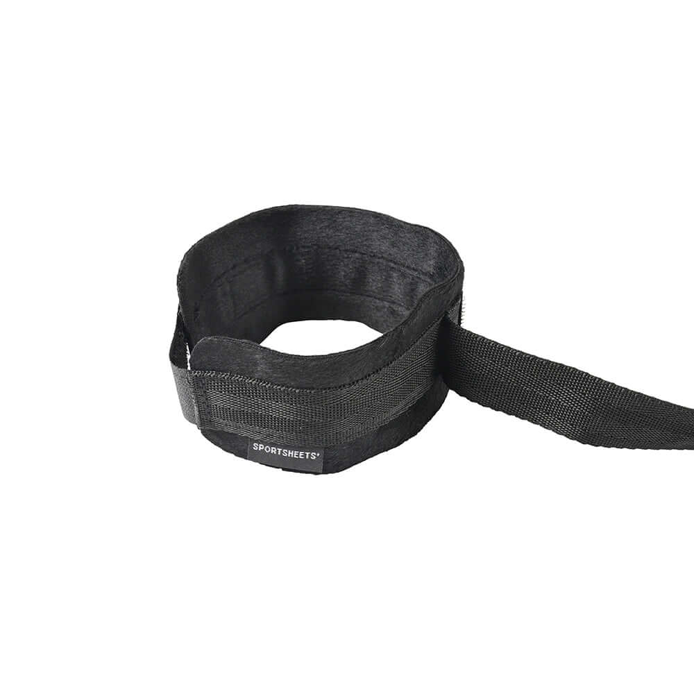 Sportsheets Velvet Noir Adjustable Hog Tie & Cuff Set