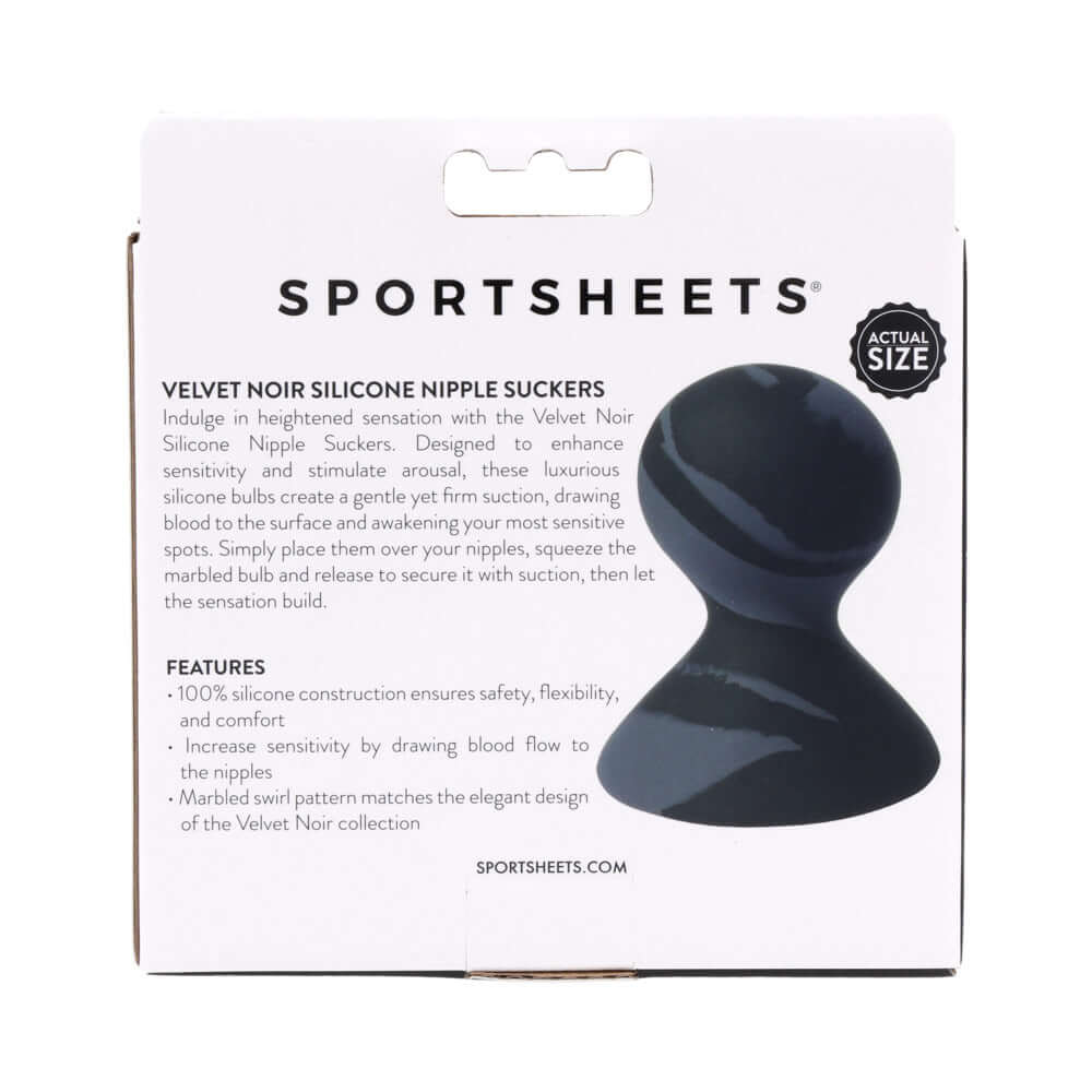 Sportsheets Velvet Noir Silicone Nipple Suckers