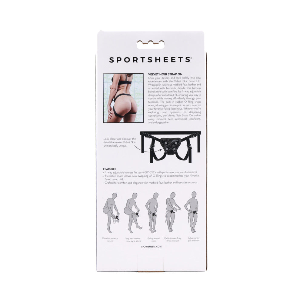 Sportsheets Velvet Noir Strap On