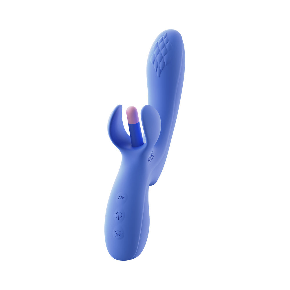 Honey Play Box Fortexa App-Controlled Kinky Finger Flapping Dual Stimulator Blue