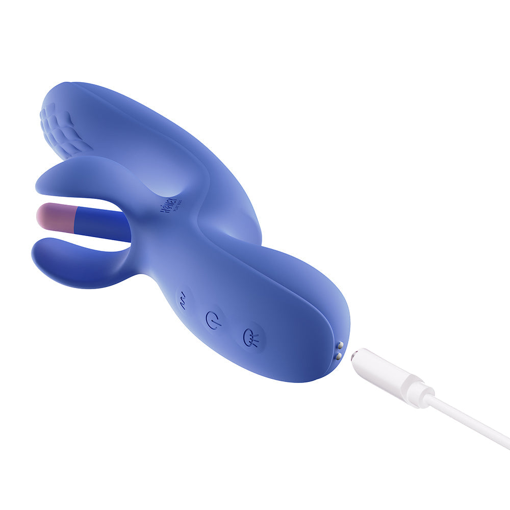 Honey Play Box Fortexa App-Controlled Kinky Finger Flapping Dual Stimulator Blue