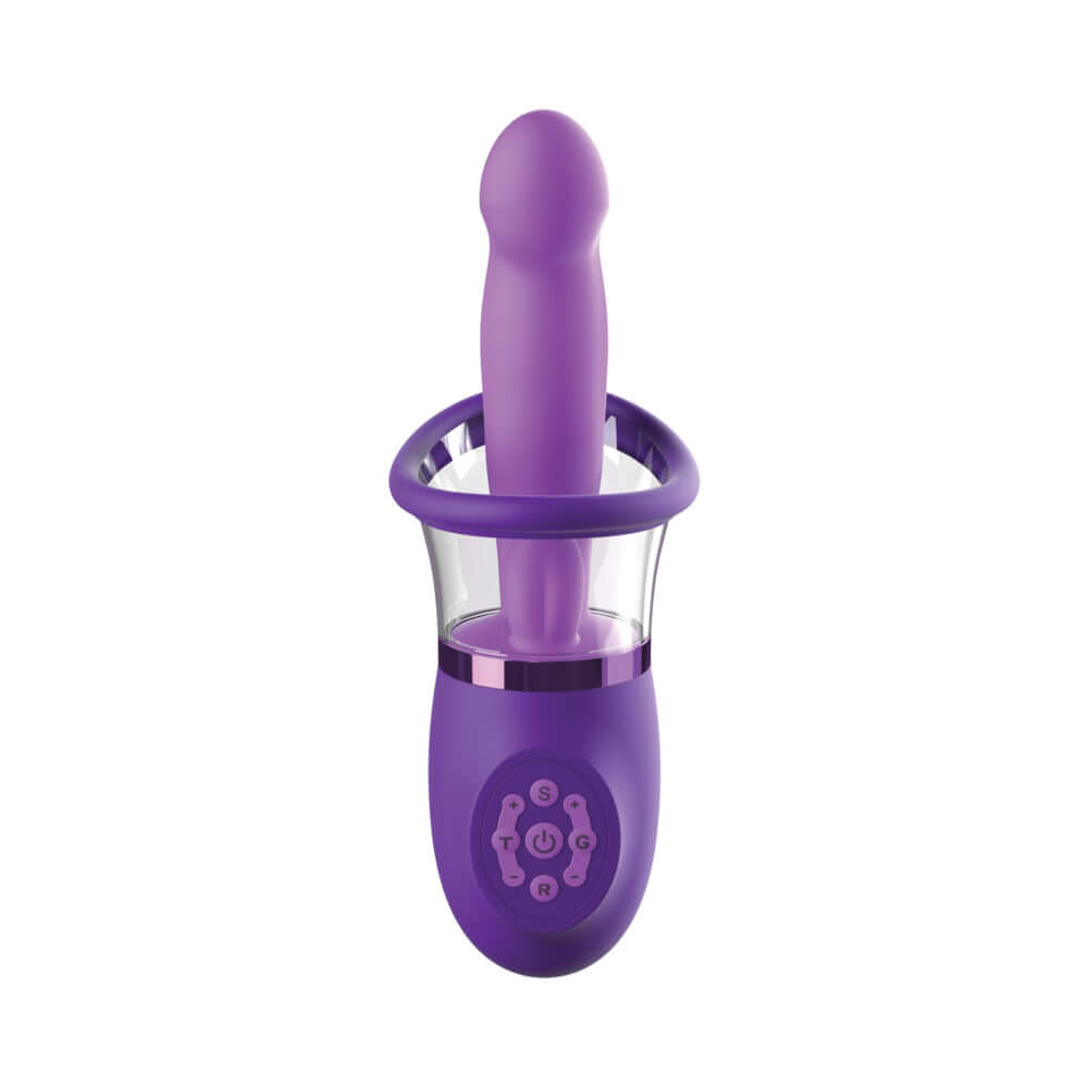 Fantasy for Her Ultimate Pleasure Pro Plus, a purple 5-motor vibrator for intense orgasms and pleasure.