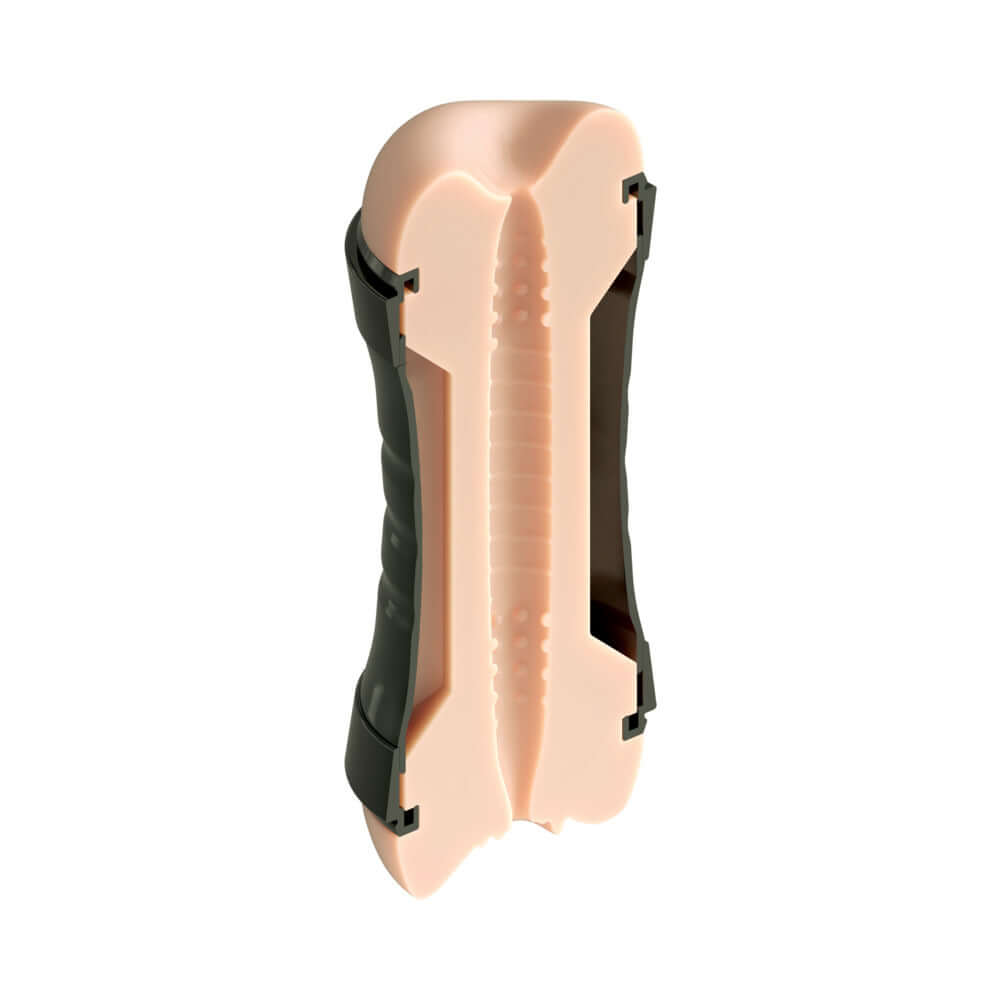 PDX Extreme Super Flip-A-Pussy Over Light dual-ended stroker with realistic design for maximum pleasure.