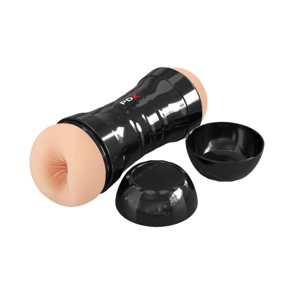 PDX Extreme Super Flip-A-Pussy Over Light dual-ended stroker with realistic pussy and ass design.