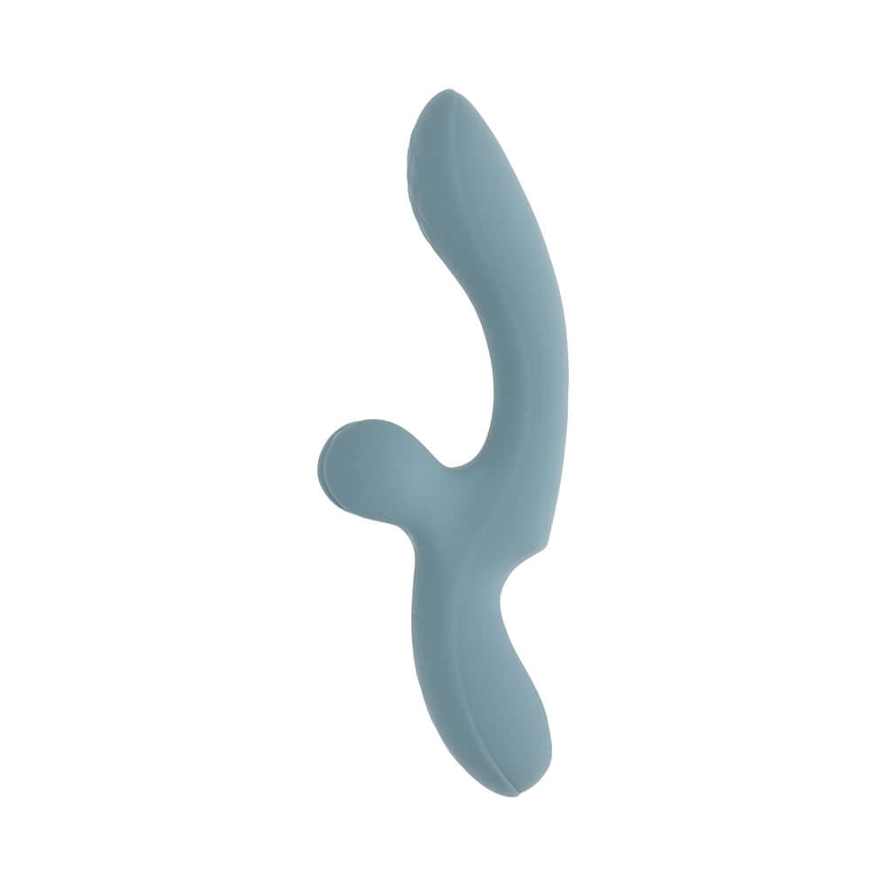 Evolved Take Your Flick Massager Blue with curvy design and flexible arms for dual stimulation.