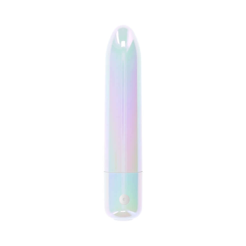 Evolved Easy Does It Vibrator Iridescent sleek bullet vibrator with pearly iridescent finish.