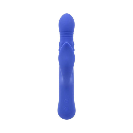 Evolved Pop Goes The O Vibrator Blue showcasing its sleek design and powerful stimulation features.