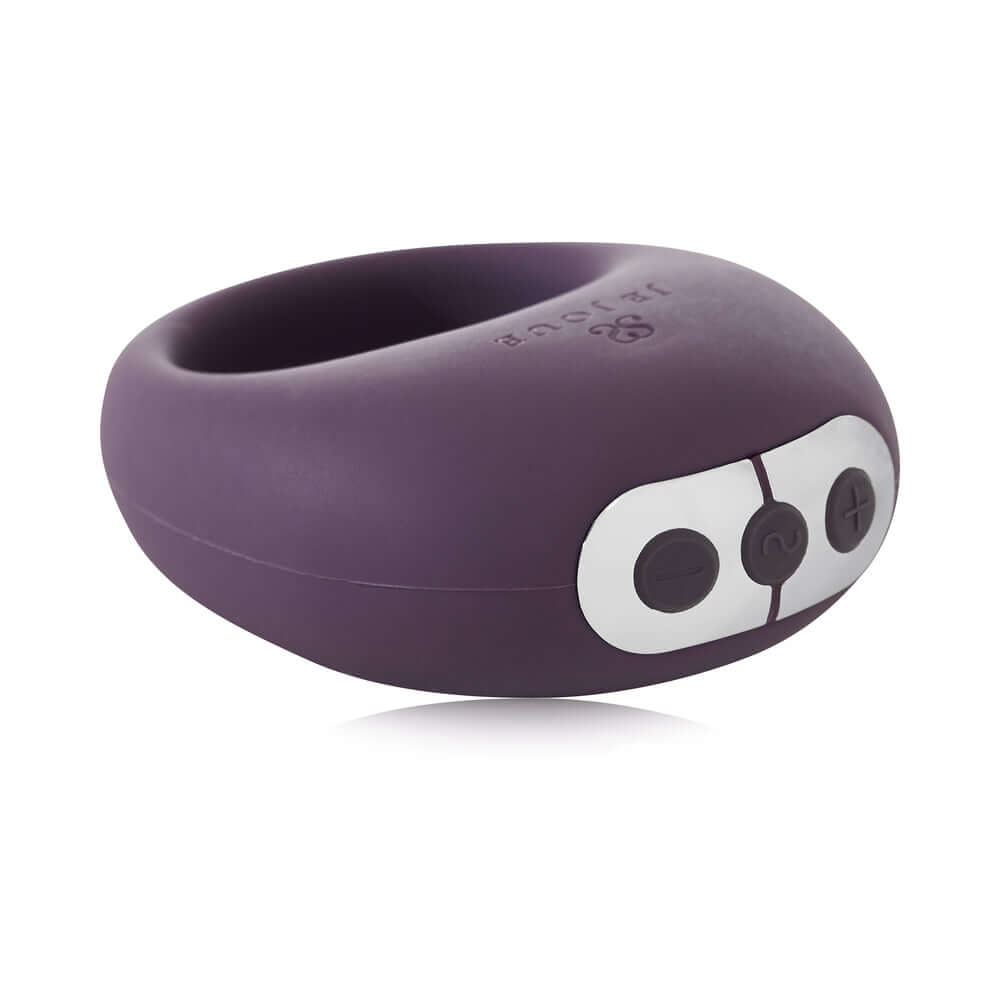 Je Joue Midnight Magic Duet Bullet Vibrator with Mio Ring in elegant purple design.