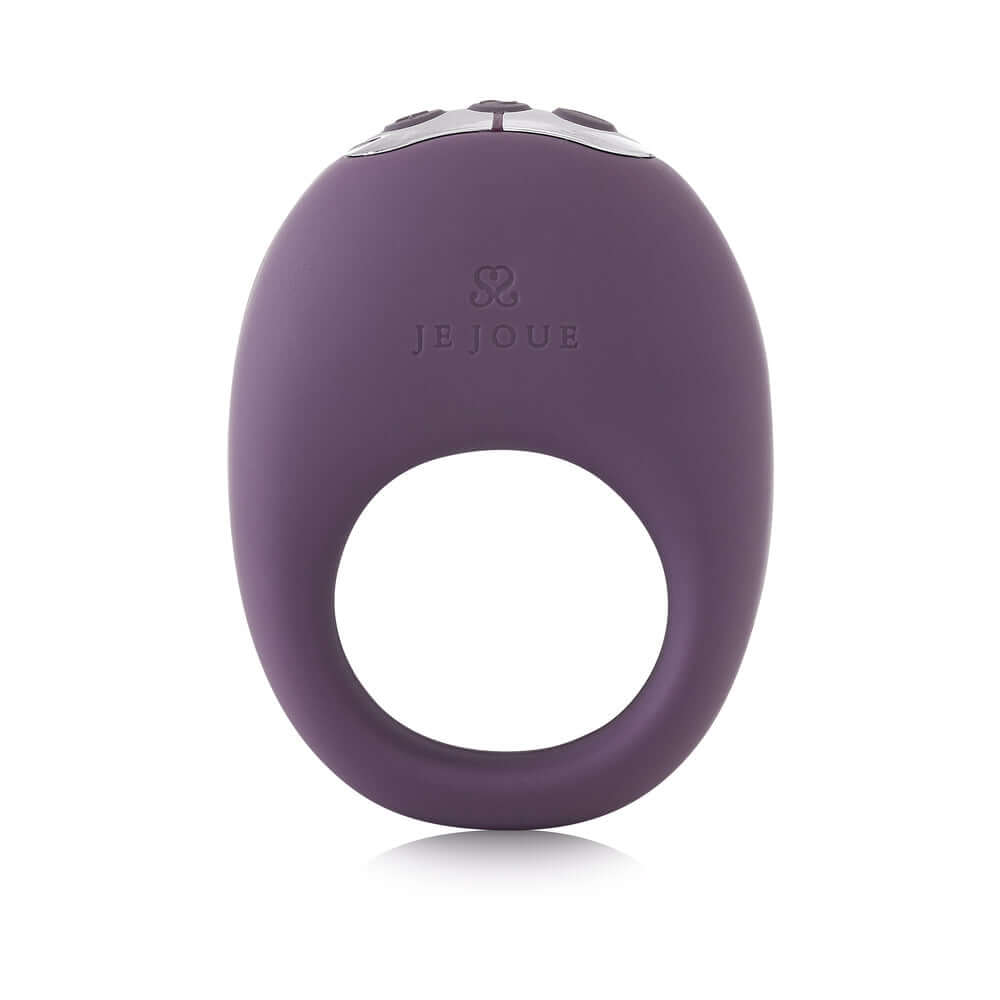 Je Joue Midnight Magic Duet Bullet Vibrator with Mio Ring in elegant purple design.