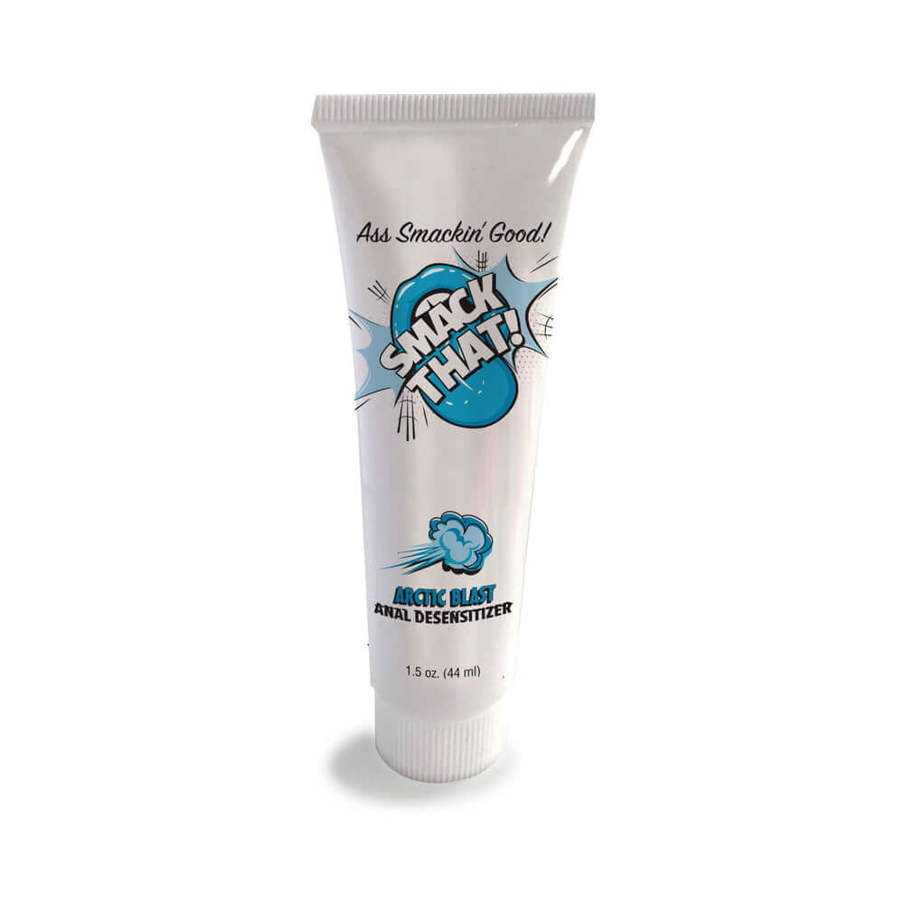 Smack That Anal Desensitizer Arctic Blast 1.5 Oz tube packaging for anal play enhancement.