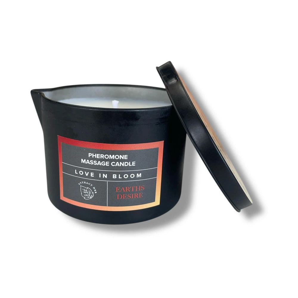 Eye of Love Bloom Pheromone Massage Candle Earth's Desire 5 oz.