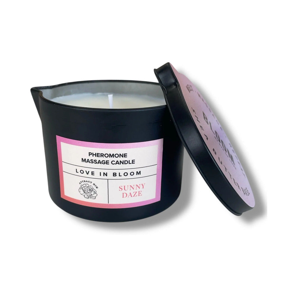 Eye of Love Bloom Pheromone Massage Candle Sunny Daze 5 oz.