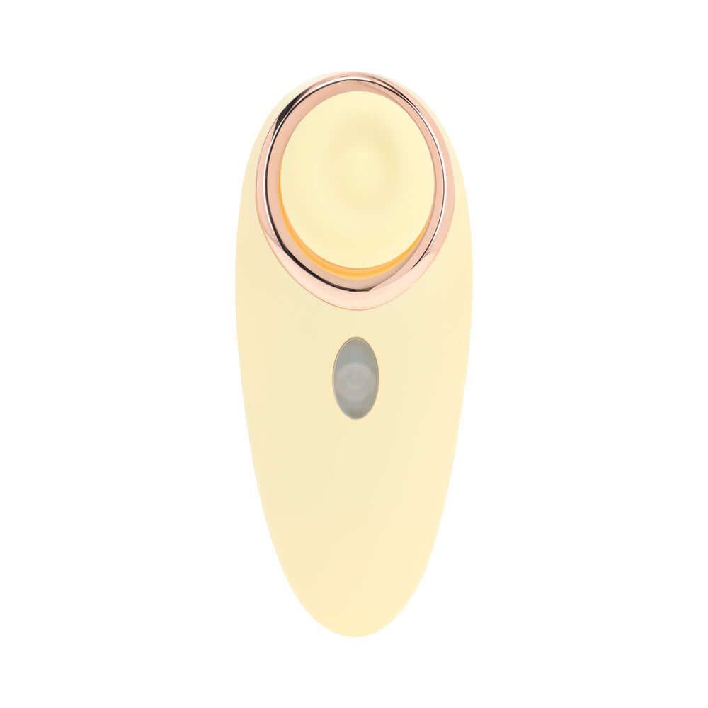 LoveLine Aurie AirTapTech Rechargeable Vibrator Yellow with AirTap Technology and sleek design