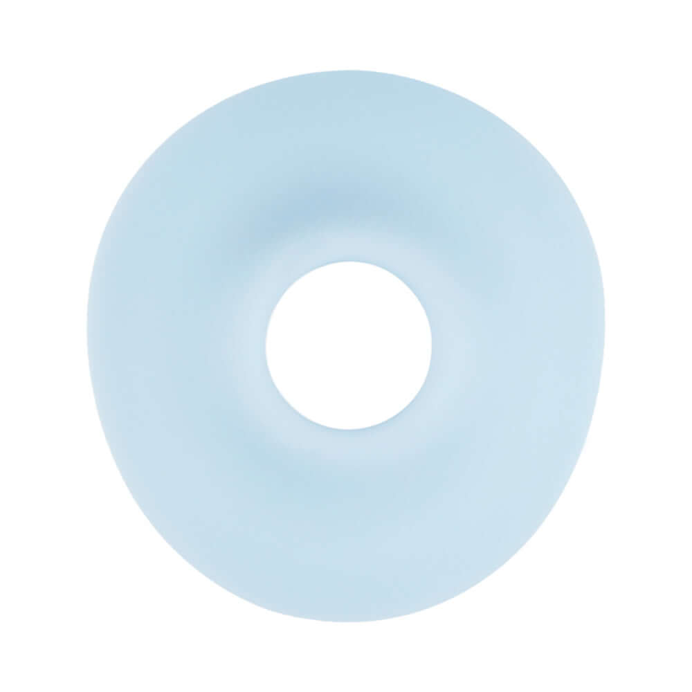 LoveLine Darling AirTapTech Rechargeable Vibrator Blue shown from above, featuring a sleek and modern design in light blue.