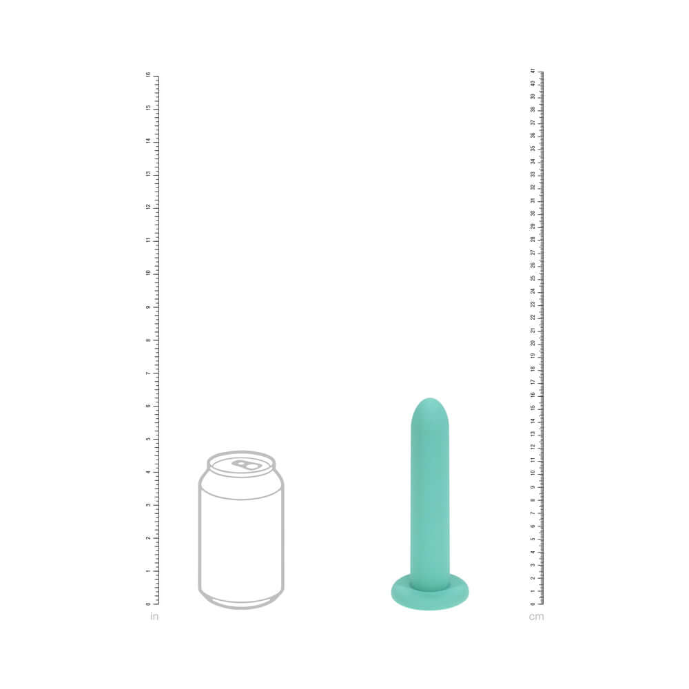 LoveLine PelviFit Expanding Vaginal Dilator Set Silicone with size reference next to a can.