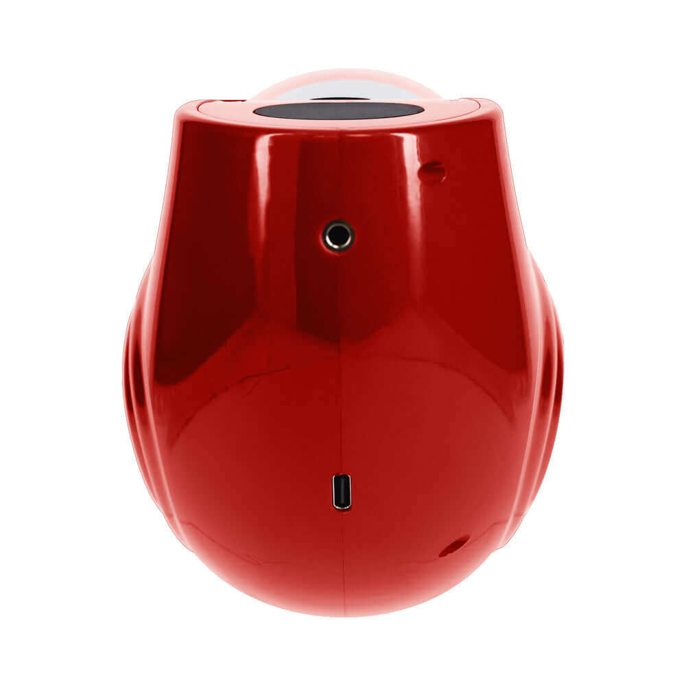 PUMPED StrokeMate Masturbator Metallic Red top view showcasing its sleek design and bold finish.