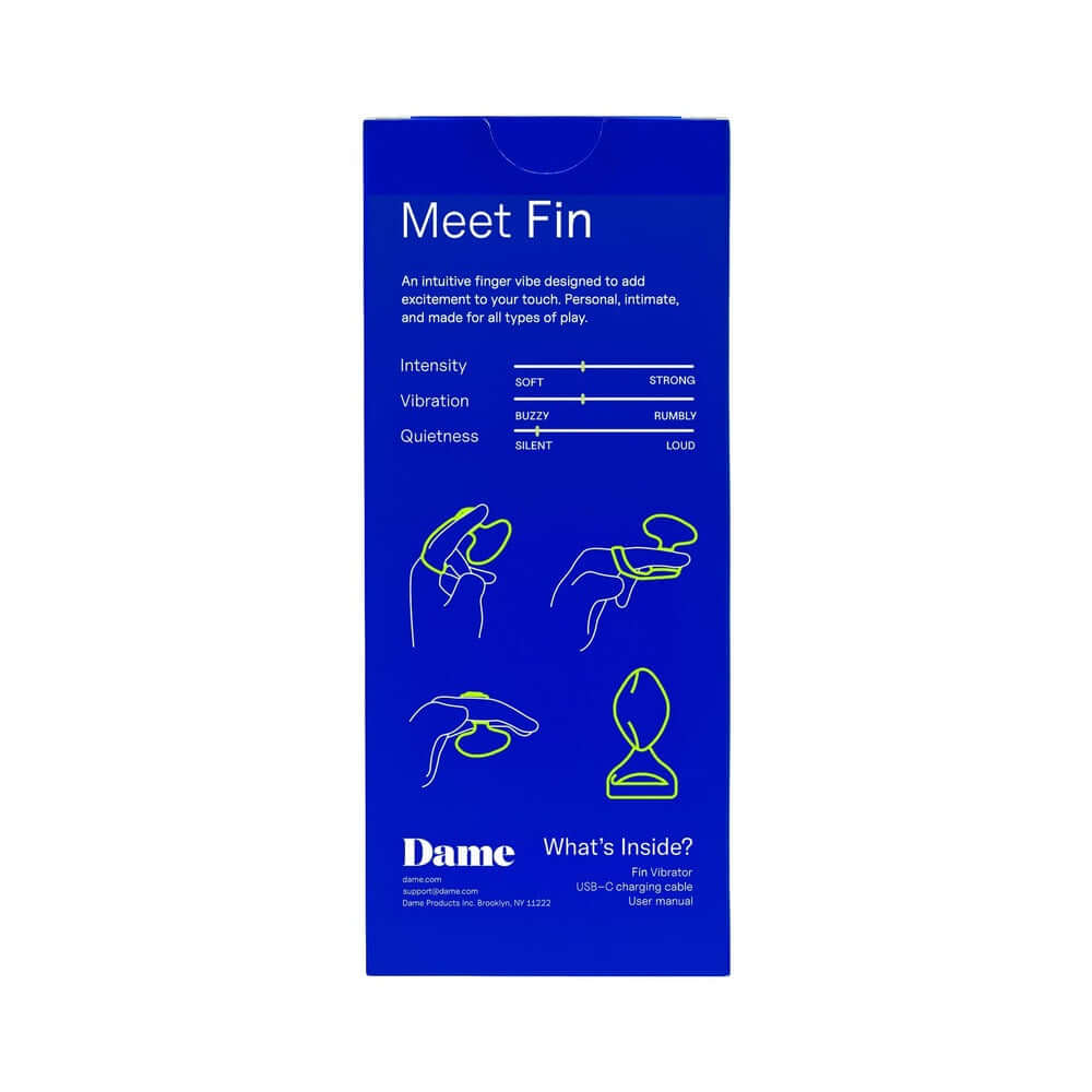 Dame Fin 2.0 Finger Vibrator Quartz
