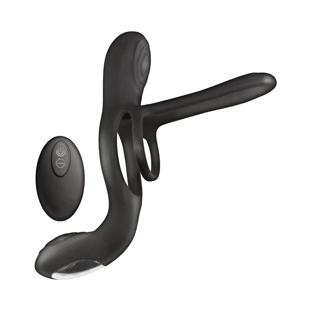 Enhancer Vibrating Lovers Ring Black