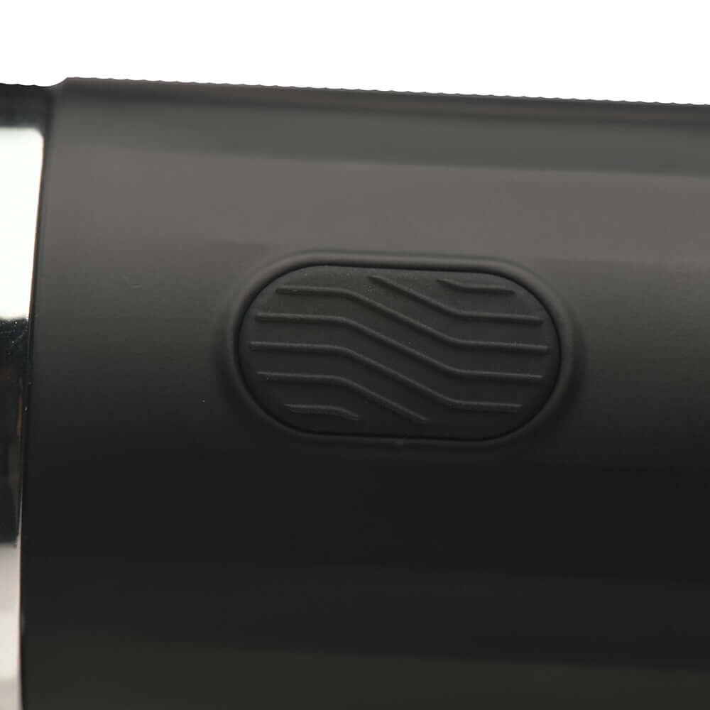 Close-up of the CleanStream Automatic Enema Set's ergonomic handle detail.