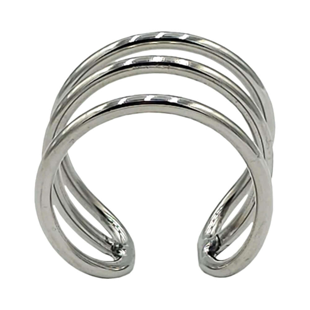 Rouge Stainless Steel Triple Wire Glans Ring designed for comfort and enhanced sensitivity.