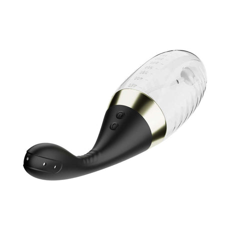 Anal Adventures Platinum Aqua Jet Black premium anal douche with ergonomic design and customizable jet pressure.