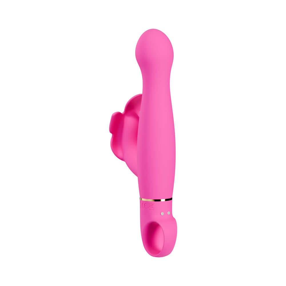 Aria Naughty AF 2.0 Rechargeable Vibe Plum in vibrant pink, featuring dual stimulation and advanced vibration technology.