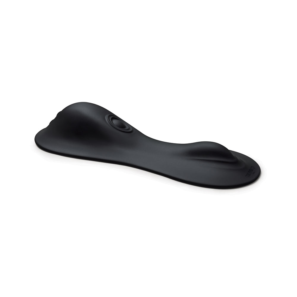 The Cowgirl Rodeo Rumbler Premium Sex Machine, a sleek black design for hands-free pleasure.