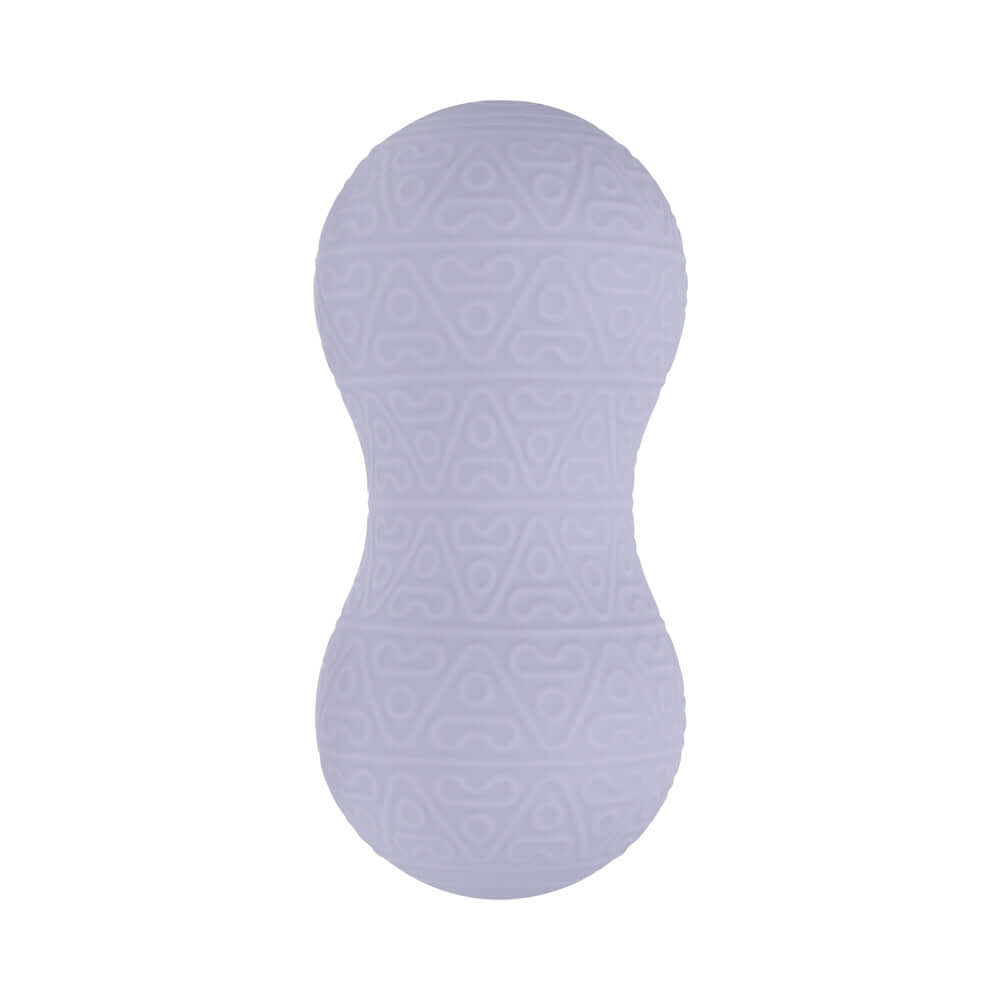 LoveLine ComfortPulse Duo Silicone Massager Lavender with unique dual-orb design for relaxation and muscle relief.