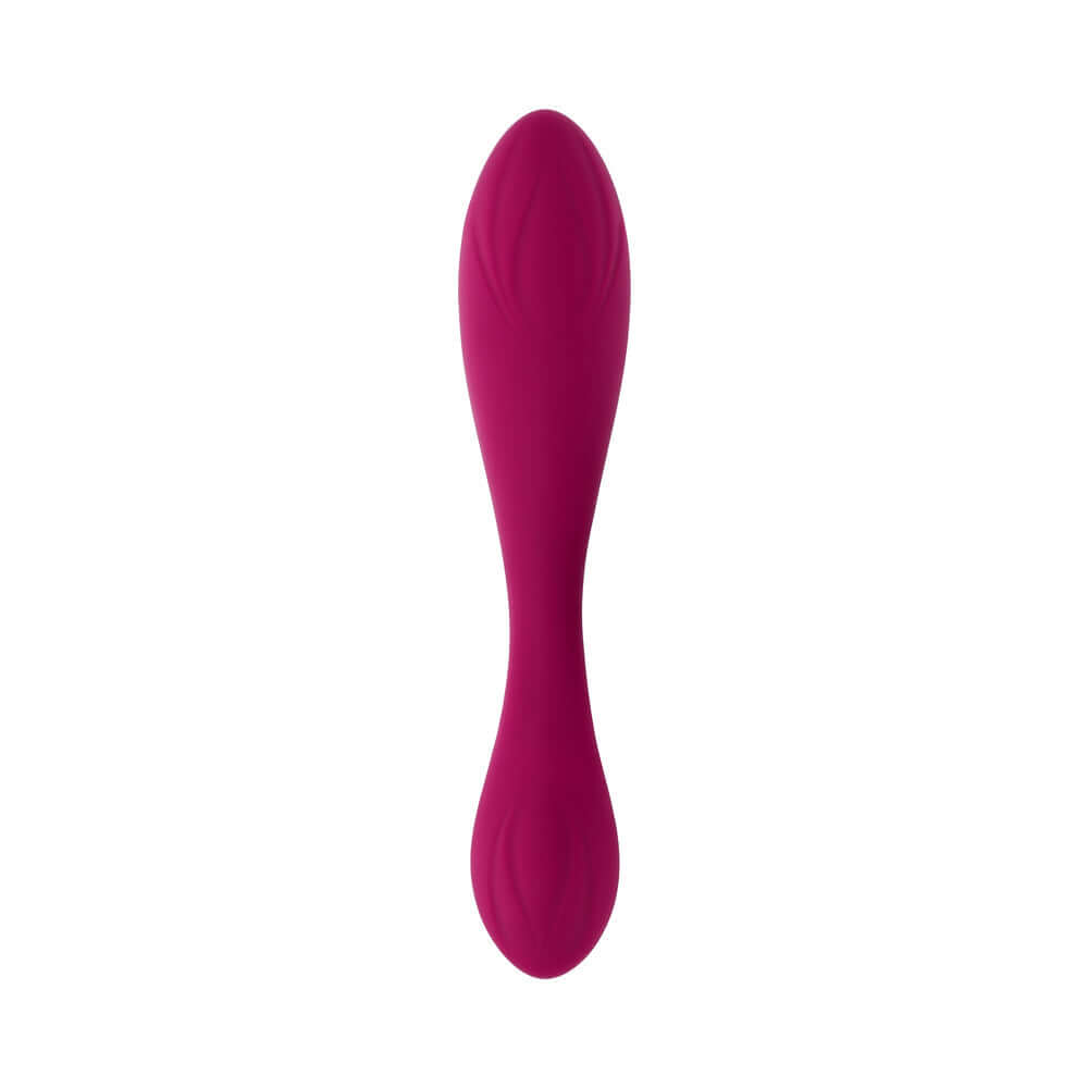 Evolved Cherry Pose Flexible Vibrator with Remote in vibrant pink, designed for customizable pleasure and full-body stimulation.