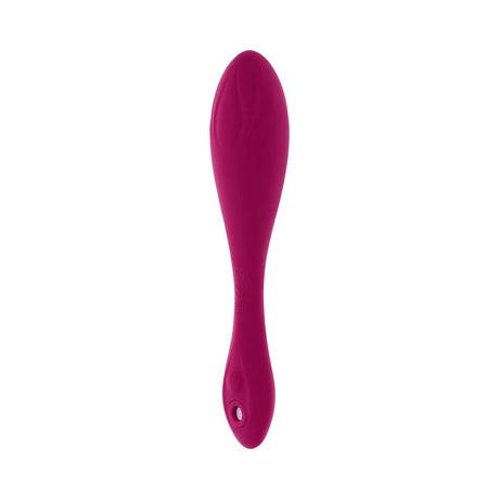Evolved Cherry Pose Flexible Vibrator with Remote in vibrant pink color, showcasing its sleek and ergonomic design.