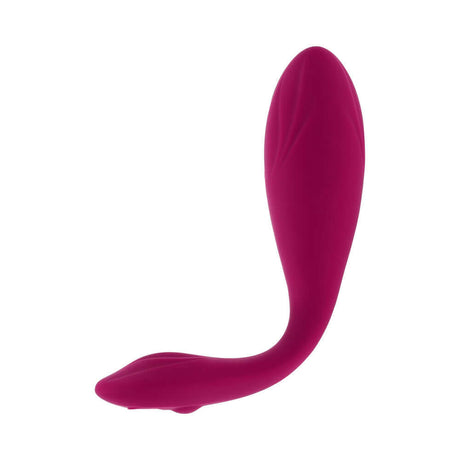 Evolved Cherry Pose Flexible Vibrator with Remote in vibrant pink, designed for customizable pleasure and versatility.