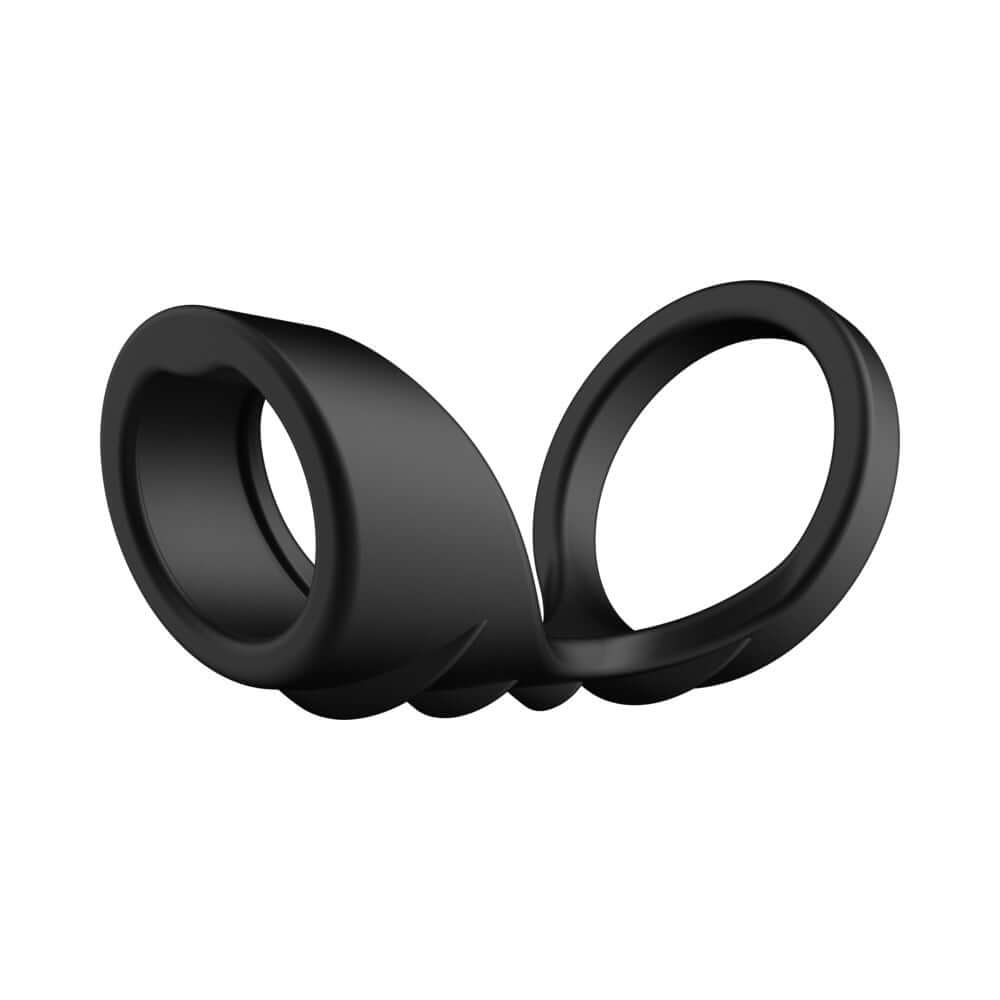 Forto F-45 Textured Bridge Cocksling Black, designed for supportive comfort and sensation enhancement.