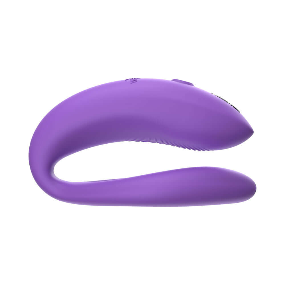 We-Vibe Sync O Vibrator Light Purple side view showcasing its unique design and ergonomic shape.