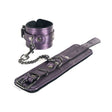 Galaxy Legend Ankle Restraints Purple, featuring faux leather and velvety lining for comfort and control.