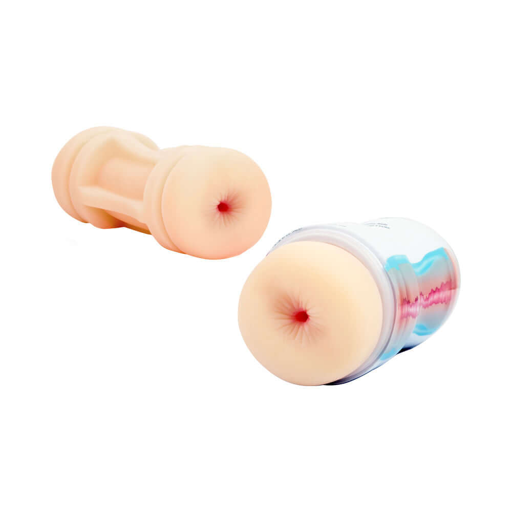 Adam & Eve 2-in-1 Dual Entry Stroker showing realistic dual openings for unique sensations.