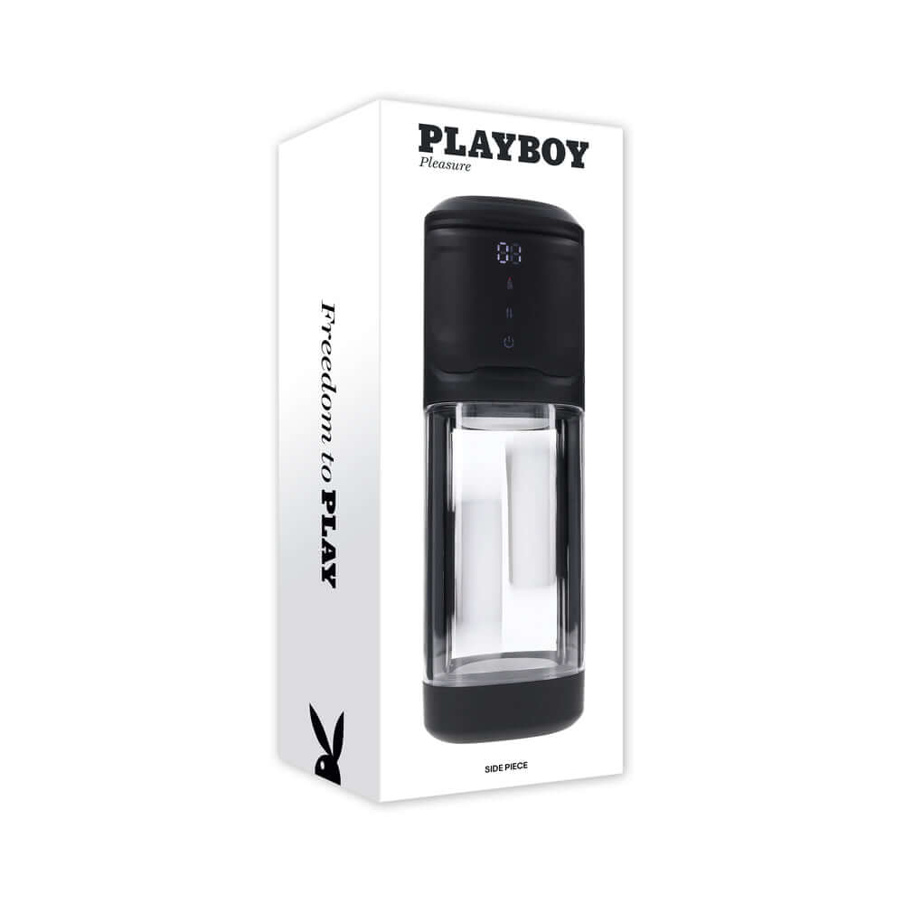 Playboy Side Piece Rechargeable Vibrating Warming Stroker