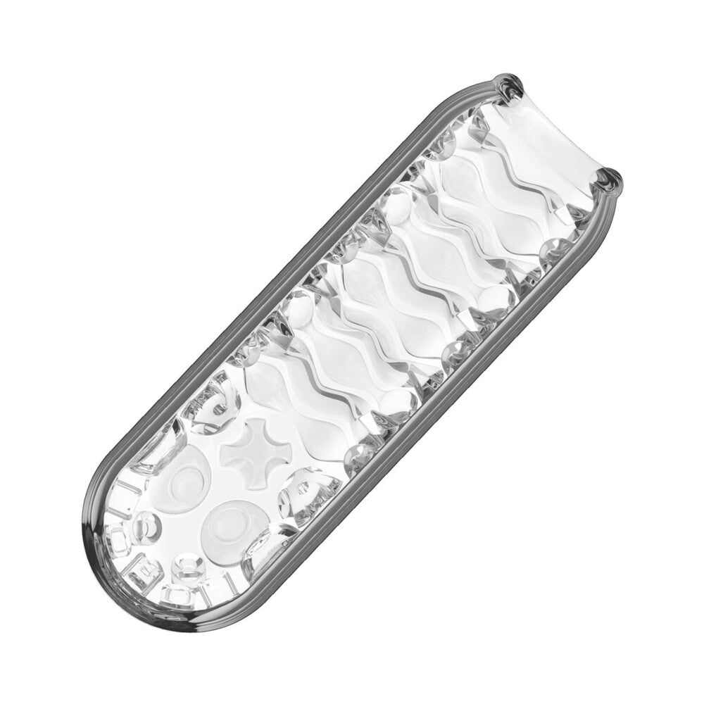 Adam and Eve Adams Crystal Trio Textured Stroker Set showcasing a unique textured design for enhanced pleasure.