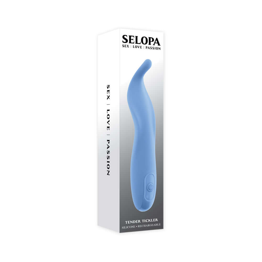 Selopa Tender Tickler Rechargeable Vibrator Silicone Blue