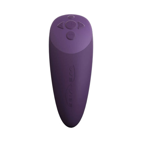 We-Vibe Chorus Couples Vibrator Purple remote control designed for hands-free pleasure.