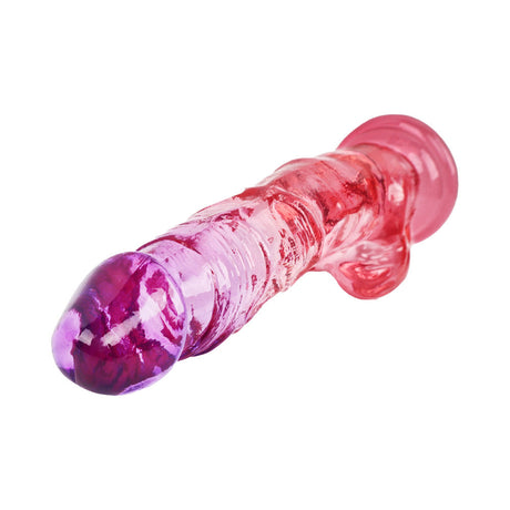 Adam and Eve Sunset Dreams Realistic Dildo 9.5 inches with ombre purple to pink color design.