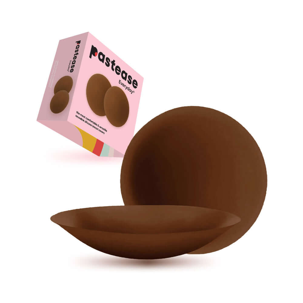 Pastease Halos Reusable Sticky Adhesive Silicone Nipple Cover Dark Small A-C Cup