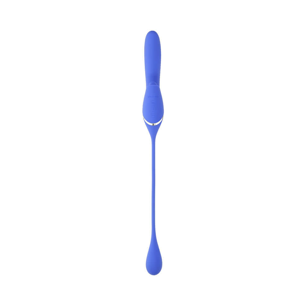 Evolved All In Rechargeable Dual Vibrating Tapping Vibe Blue with flexible shaft and ergonomic design.