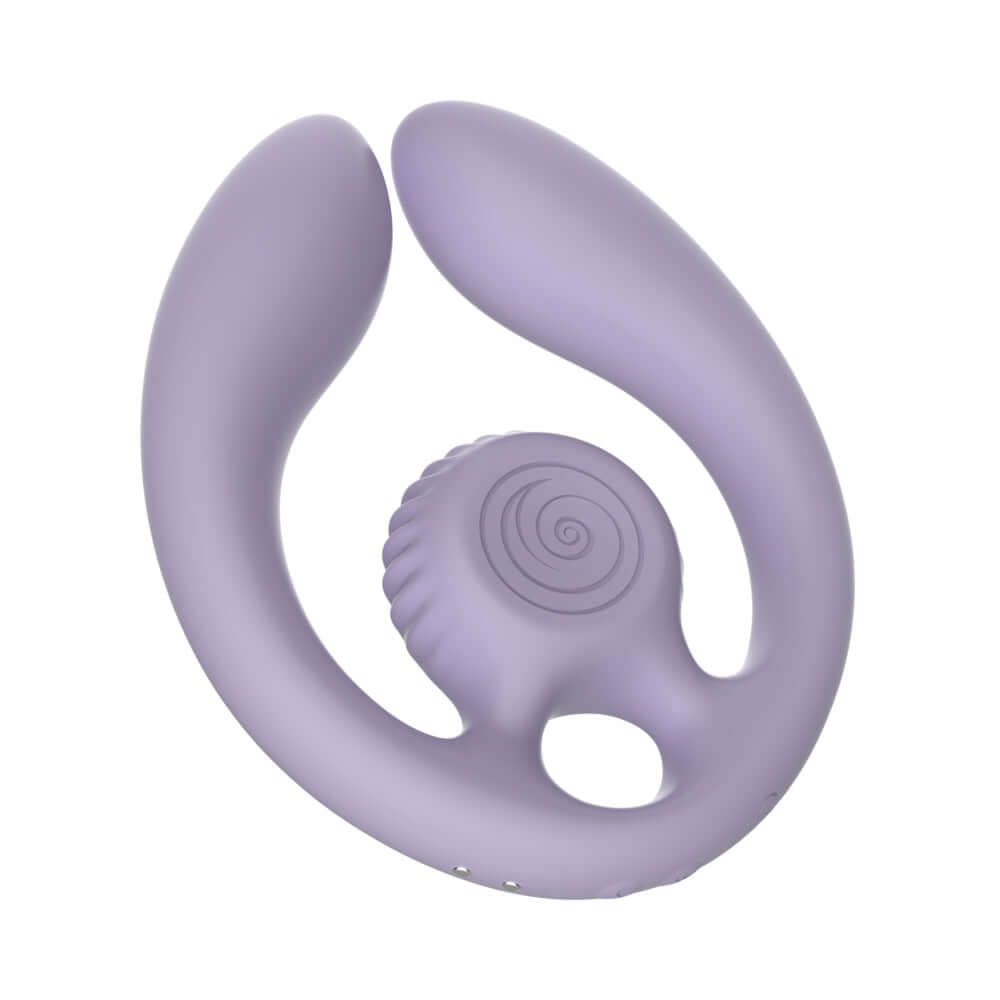 SVibe Snail GIZI Duo Couples Stimulator Lilac in a soft lilac color showcasing its innovative design.