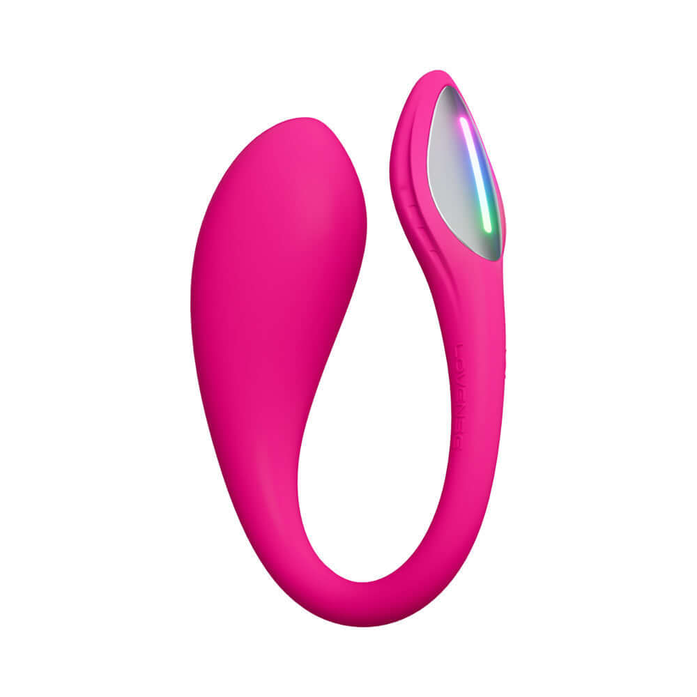 Lovense Lush Mini G-spot Egg Vibrator in vibrant pink design for targeted stimulation and app control.