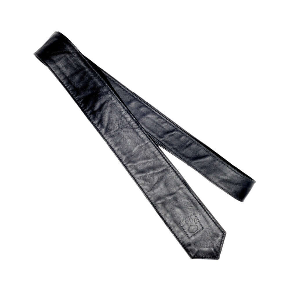 Prowler RED Leather Tie Black, a sleek black leather tie for bold and stylish fashion statements.