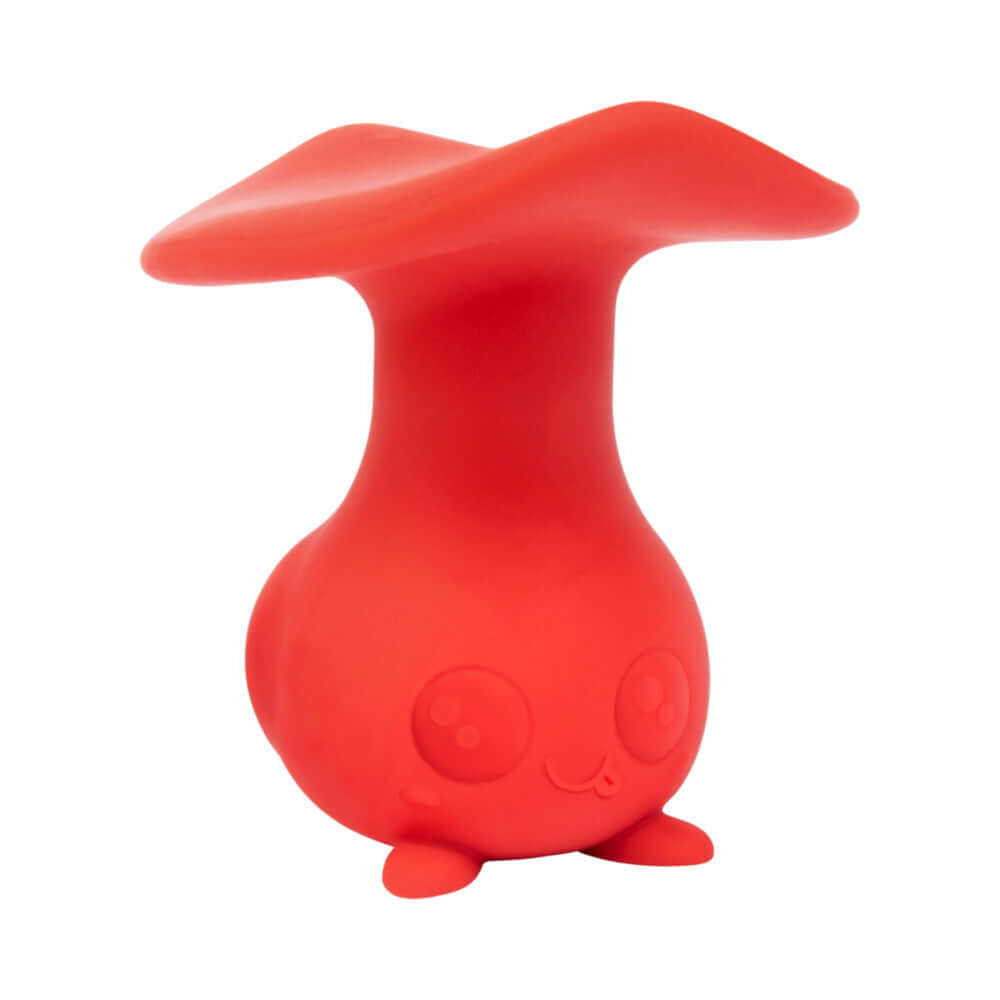Cute Little Fuckers Morrie Red Massager, vibrant mushroom-shaped pleasure toy for versatile comfort.